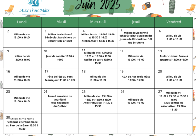 Programmation Juin
